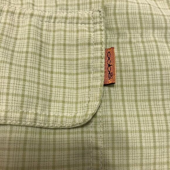 Oobe made on Earth green button front‎ short sleeve shirt Large - Picture 3 of 4